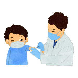 Child Getting A Shot In Hospital C