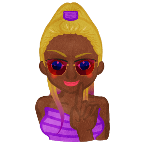 Girl With Sunglass Saying No No No With Index Finger H