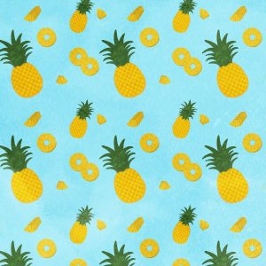 Pineapple Patterns Light Blue