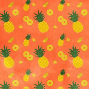 Pineapple Patterns Orange