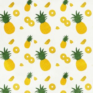 Pineapple Patterns White