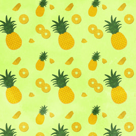 Pineapple Patterns Yellow And Green 
