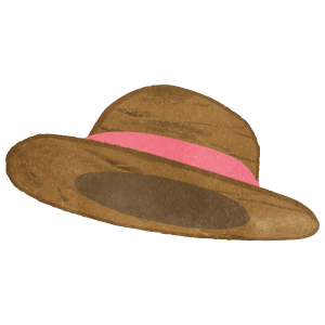 Pink Straw Hat