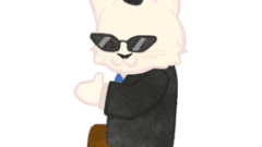 rabbit cosplay sales man with regent style hair 268