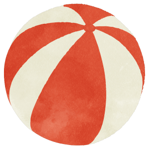Red And White Beach Ball