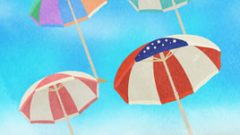 set of beach parasol 268