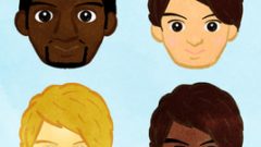 set of face of man abcd 268