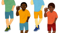 set of young man whole body t shirt and shorts 268