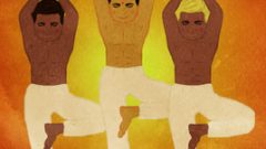 yoga tree pose set 268