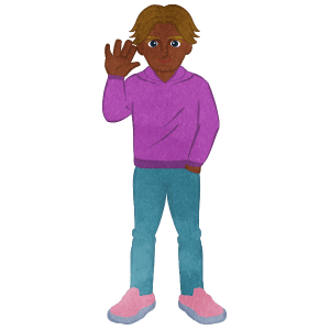 Young Gentlement Saying Hi H