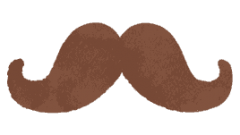 brown mustache 268