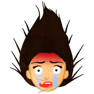 Facial Expression Of When She Ate Spicy Food C