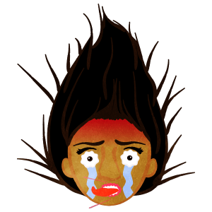 Facial Expression Of When She Ate Spicy Food F