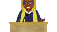 girl valedictorian graduation president speech h 268