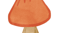 orange cute mushroom 01 268