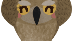 shy owl character hiding face front view 02 268