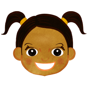 Twin Tail Girl Face Only F