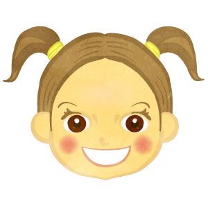 Twin Tail Girl Face Only G