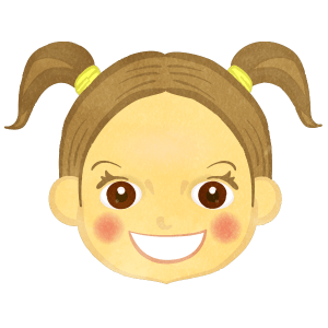 Twin Tail Girl Face Only G