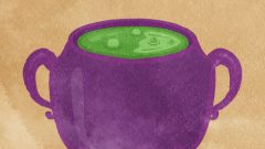 halloween purple pot for witches 01