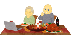 remote thanksgiving 01 grandpa and grandma a