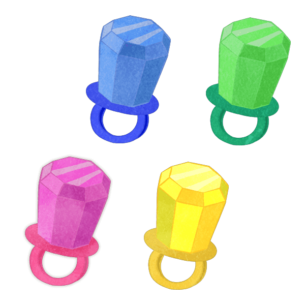 Set Of Candy Rings 01
