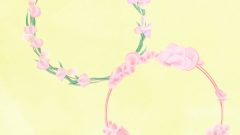 set of round flower frames