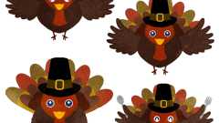 set of thanksgiving turkey 03