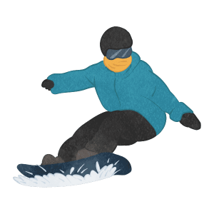 A Person Skiing On A Snowboard 10 A Person Skiing On A Snowboard With Black And Light Blue Wear