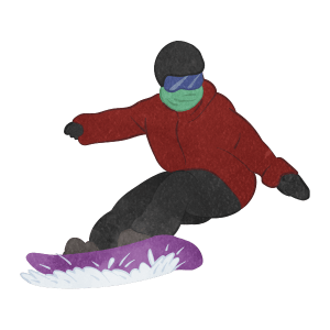 A Person Skiing On A Snowboard 11 A Person Skiing On A Snowboard With Black And Wine Red Wear