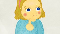 girl thinking about something upper body a