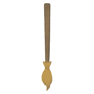 Halloween Witches Broom 03