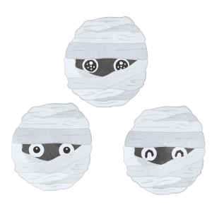 Set Of Mummy Face Only 01