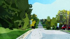 american suburban scenery