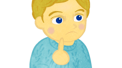 boy thinking about something upper body a