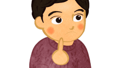 boy thinking about something upper body c