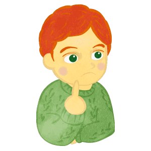 Boy Thinking About Something Upper Body E