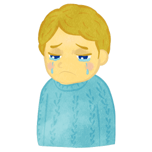 Crying Boy Upper Body A