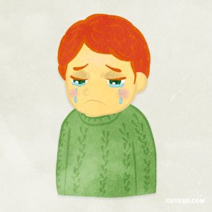 Crying Boy Upper Body E