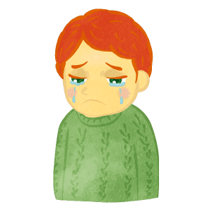 Crying Boy Upper Body E