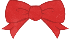 red bowknot ribbon christmas color accessory
