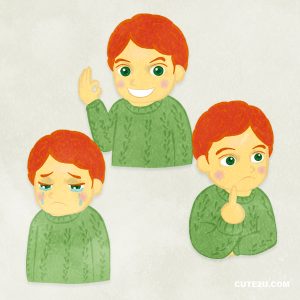 Set Of Boys Upper Body Only Winter Style E