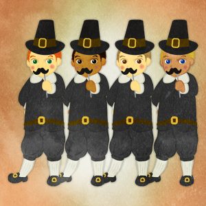 Thanksgiving Boy Dressed As A Pilgrim Efgh