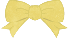 yellow bowknot ribbon accessory