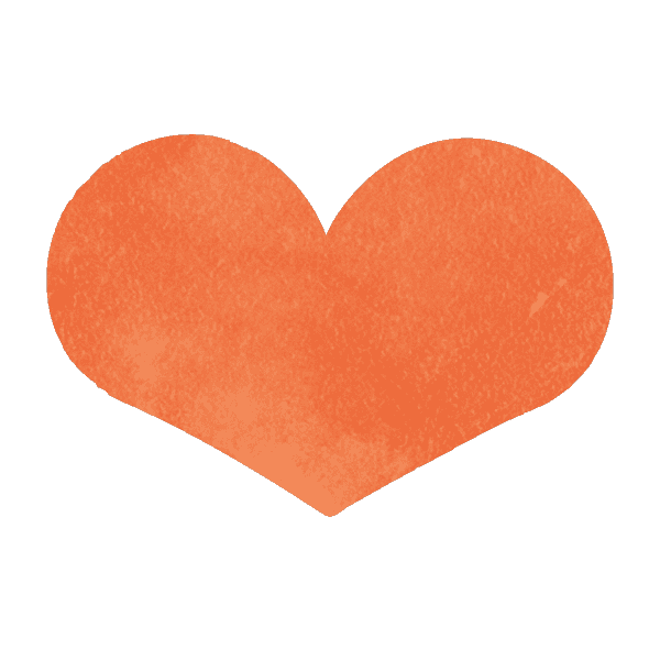 Icon Symbol Orange Heart 01
