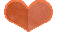 icon symbol orange heart 02