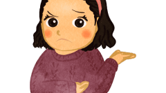 facial expression of a girl ohh thats a problem upper body c