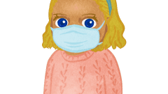 girl with sweater and mask upper body h