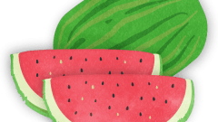 set of cut watermelon