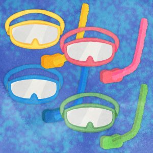 Set Of Snorkeling Goggles And Snorkeling Set 01